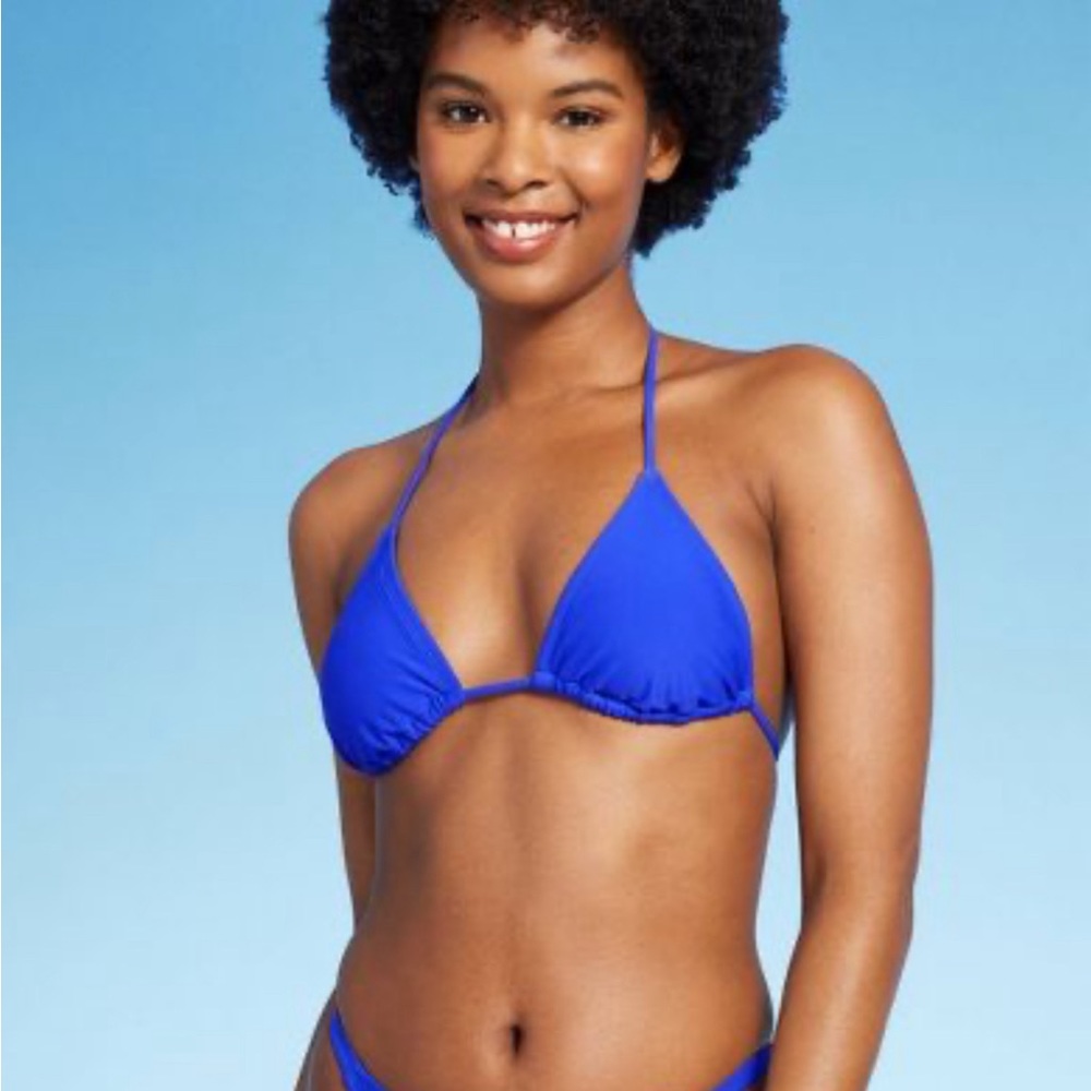XS tie target bikini blue